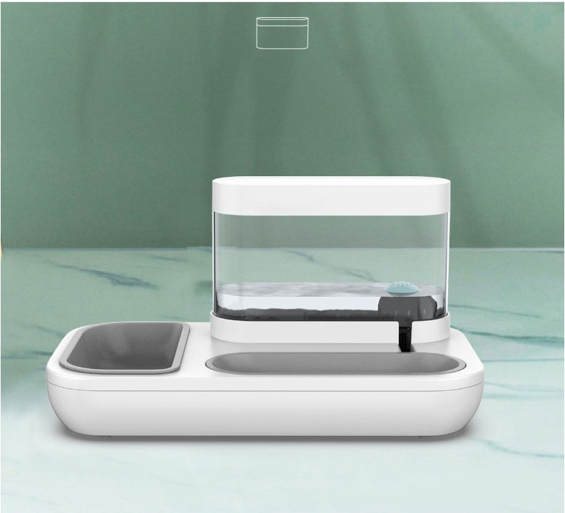 Cat Dog Bowl Feeder With Fountain 1.5L
