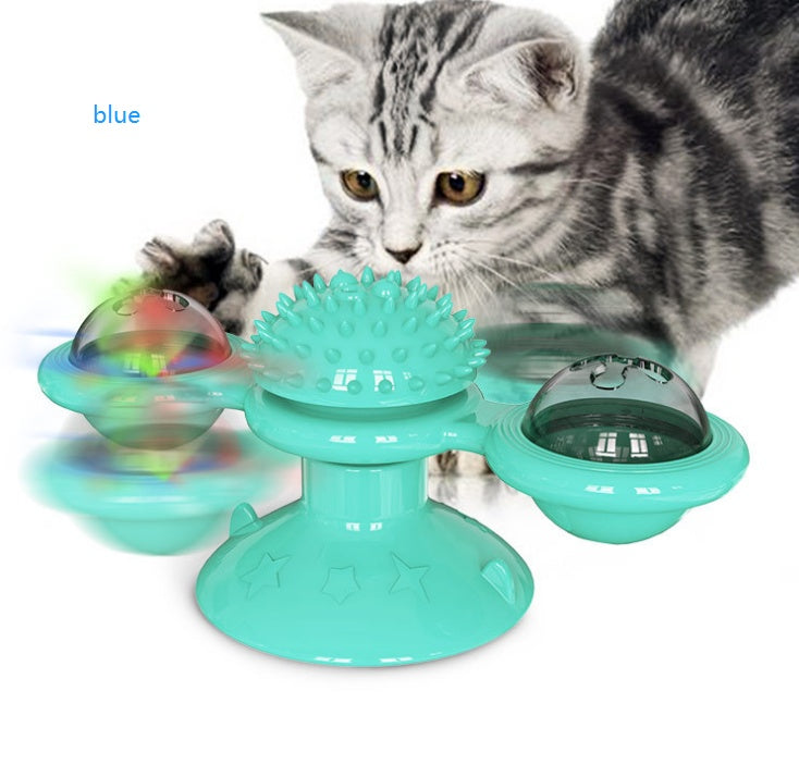 Cat Windmill Toy Scratcher Teething Aid