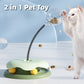 2-in-1 Cat Toy Food Dispenser Turntable