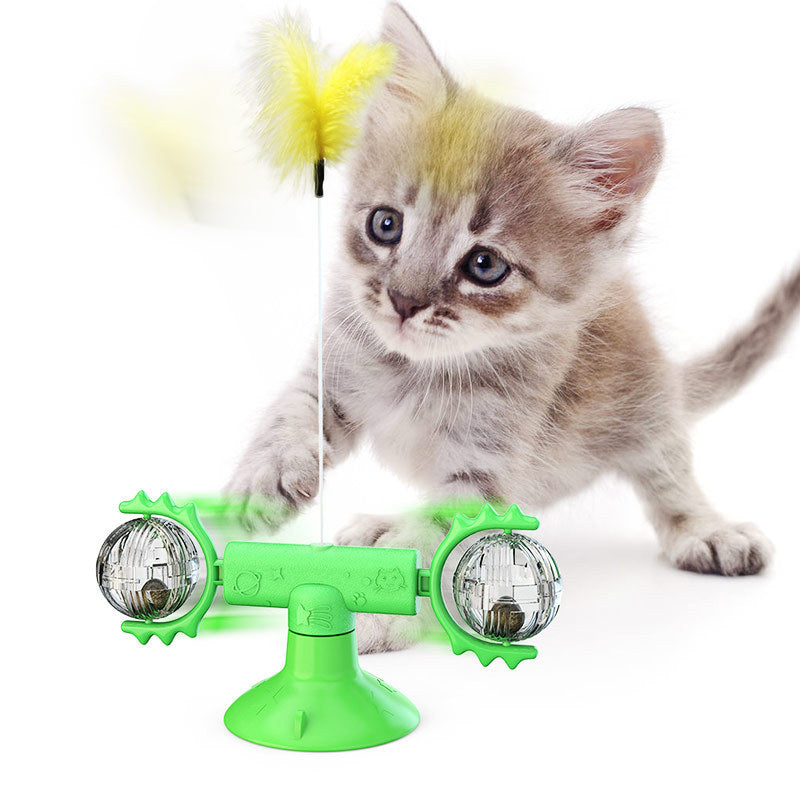Cat Windmill Toy Scratcher Teething Aid