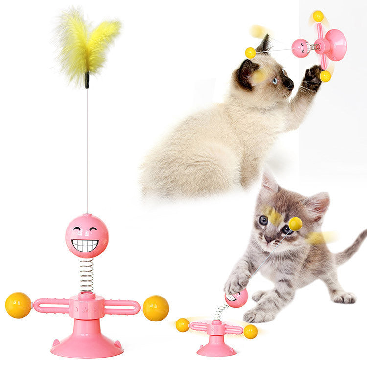 Cat Windmill Toy Scratcher Teething Aid