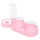 Cat Dog Feeder Bowl With Fountain Stand