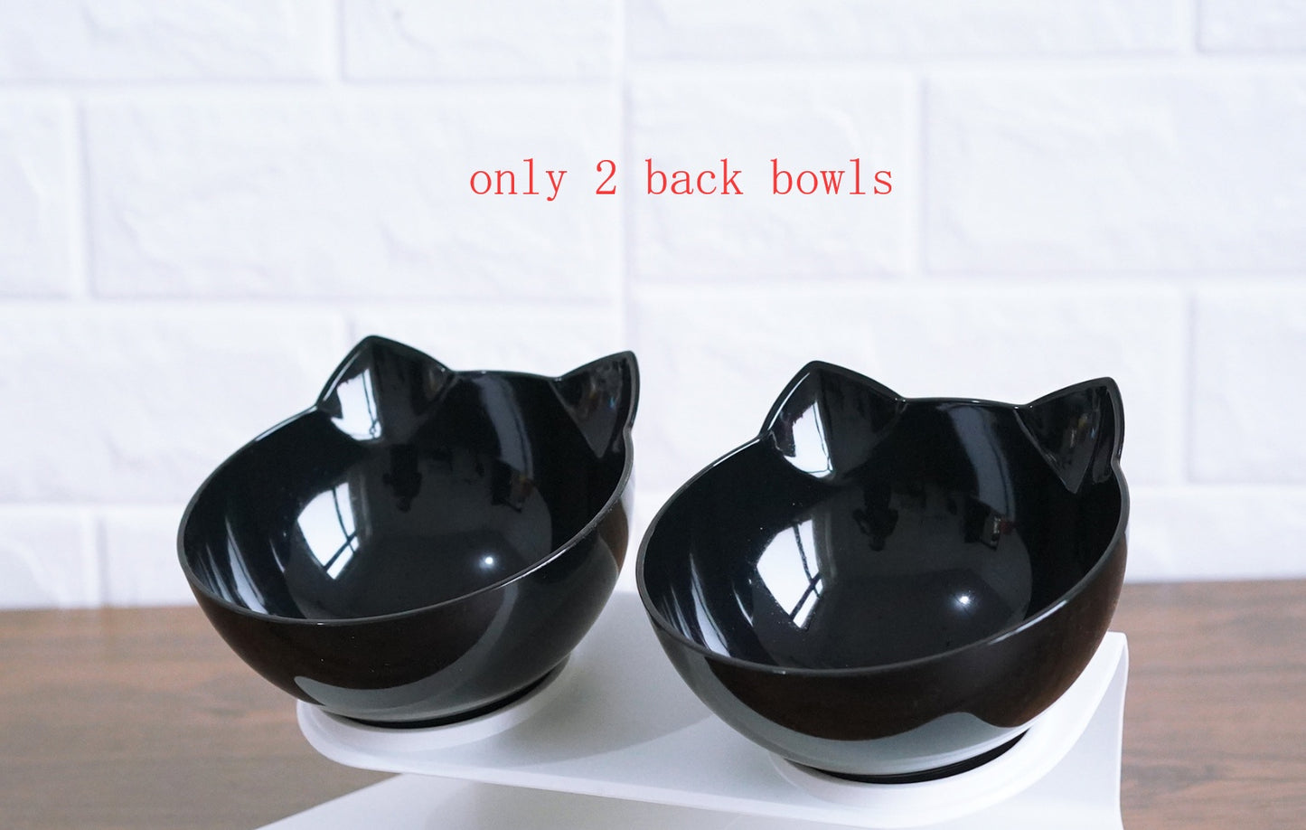 Inclined Transparent Cat Food Bowl