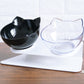 Inclined Transparent Cat Food Bowl