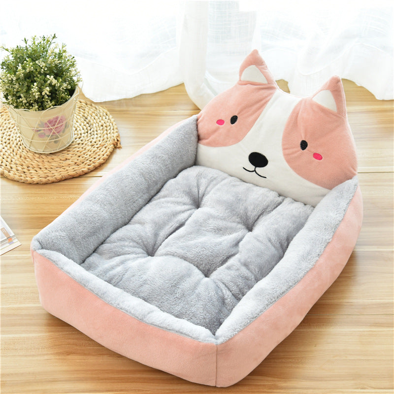 Large Pet Bed Warm Soft Fleece