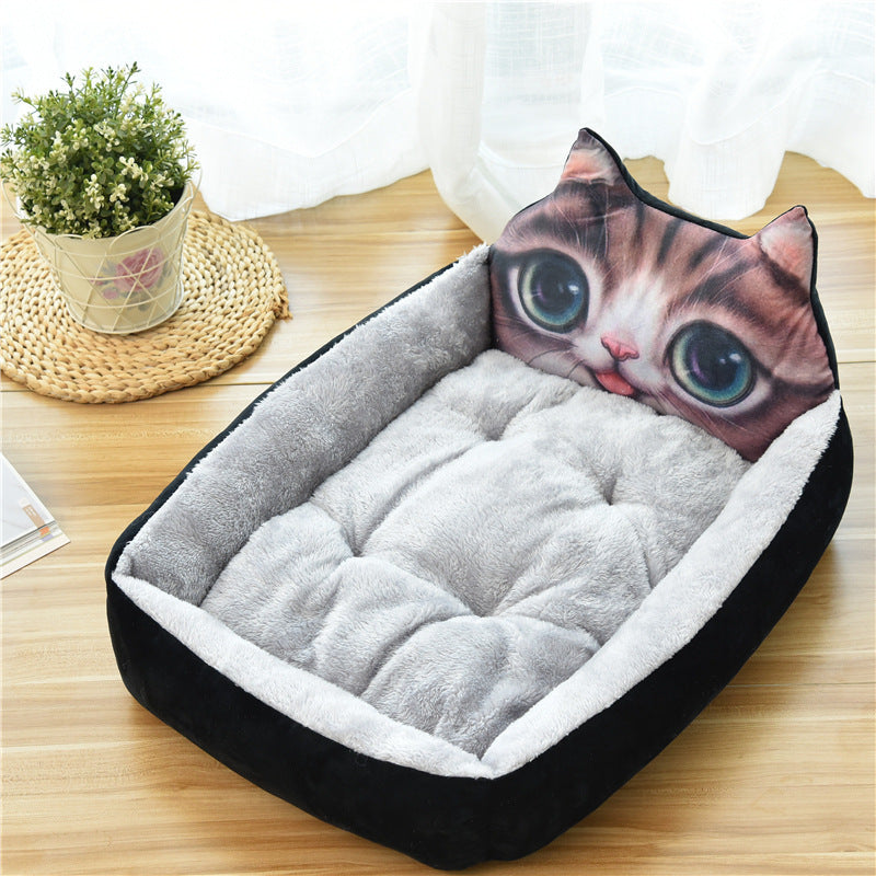 Large Pet Bed Warm Soft Fleece