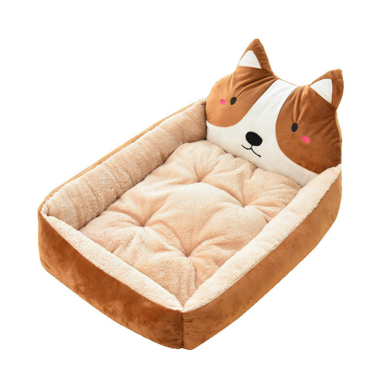 Large Pet Bed Warm Soft Fleece