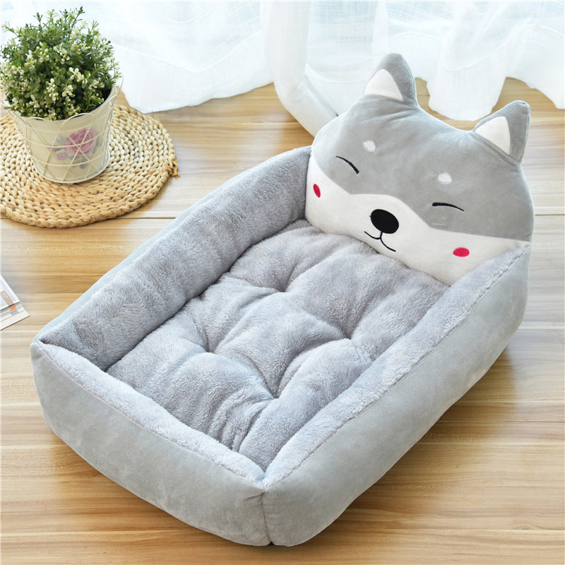 Large Pet Bed Warm Soft Fleece