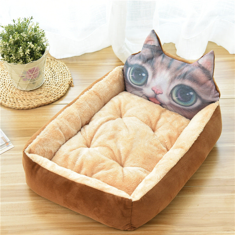 Large Pet Bed Warm Soft Fleece