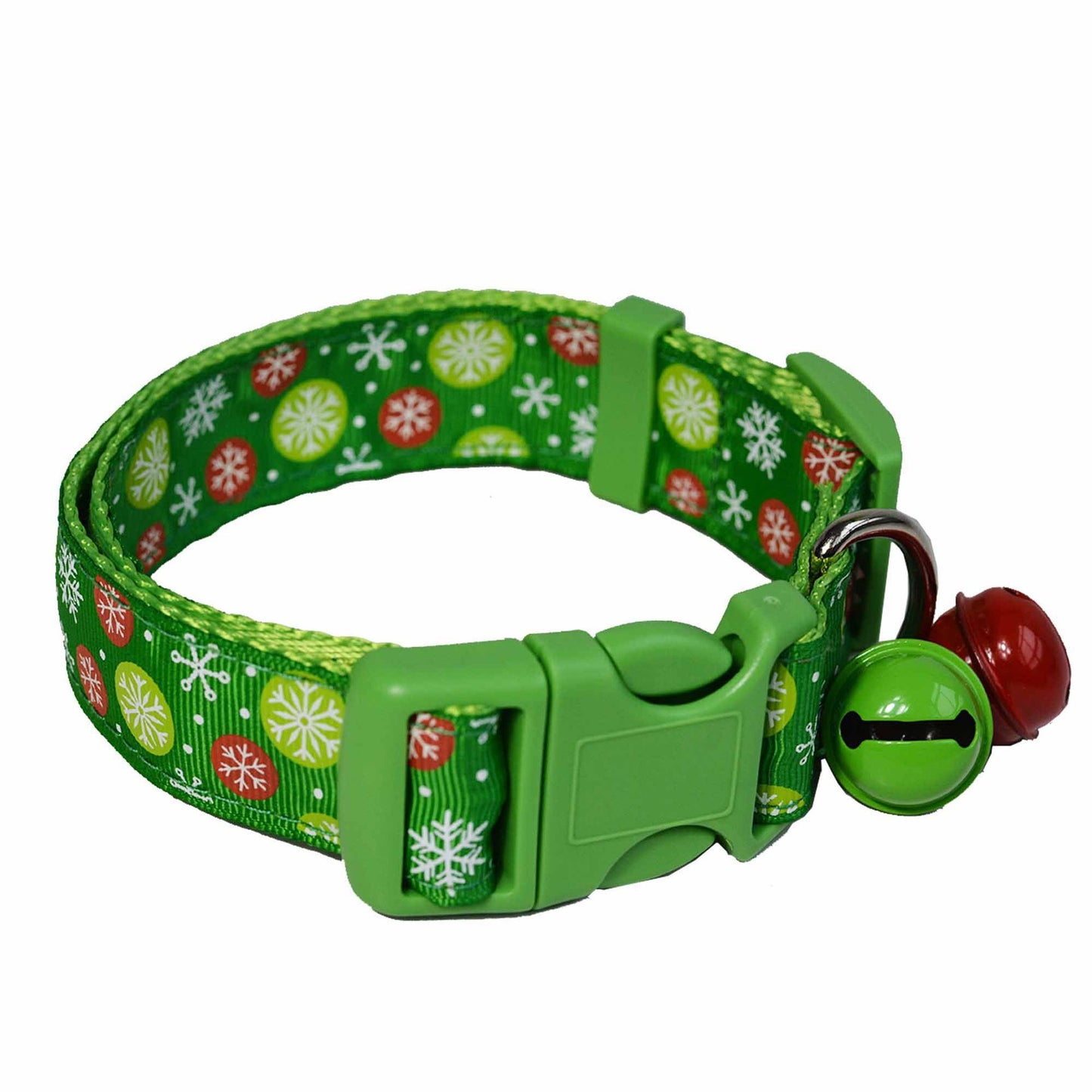 Pet Red Green Bell Dog Collars