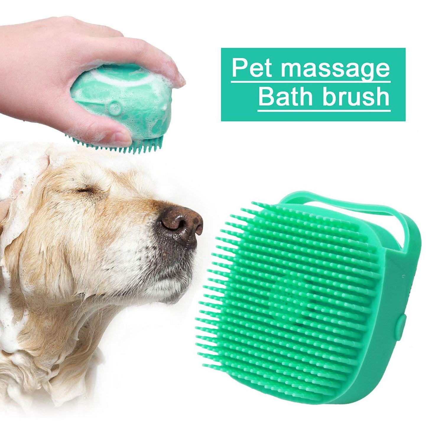 Silicone Pet Bath Brush Massage Groomer
