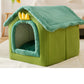Foldable Pet House Warm Cave Bed
