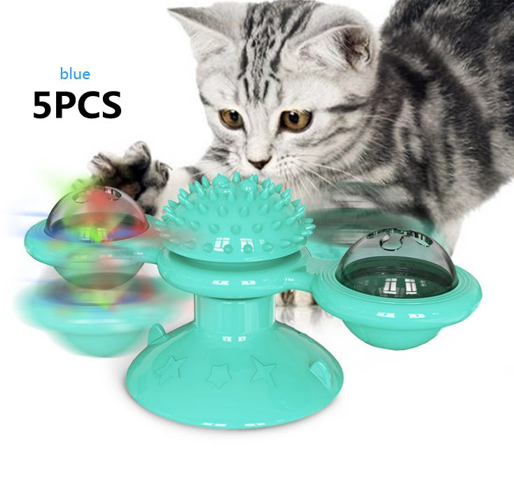 Cat Windmill Toy Scratcher Teething Aid