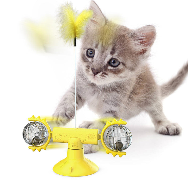 Cat Windmill Toy Scratcher Teething Aid