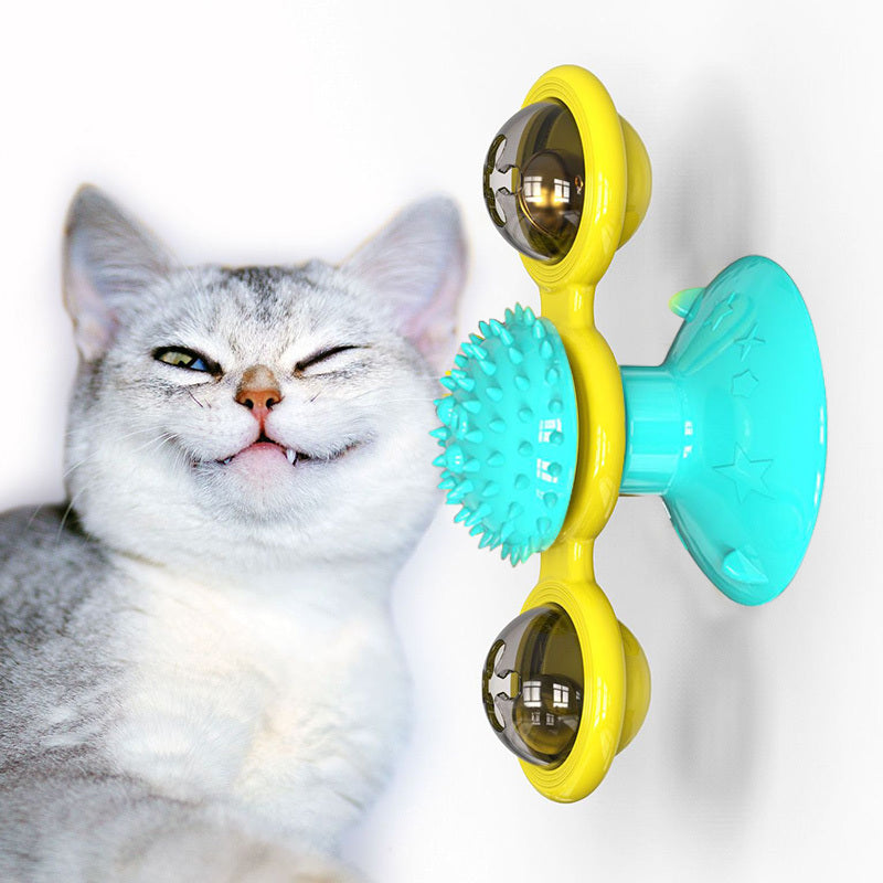 Cat Windmill Toy Scratcher Teething Aid