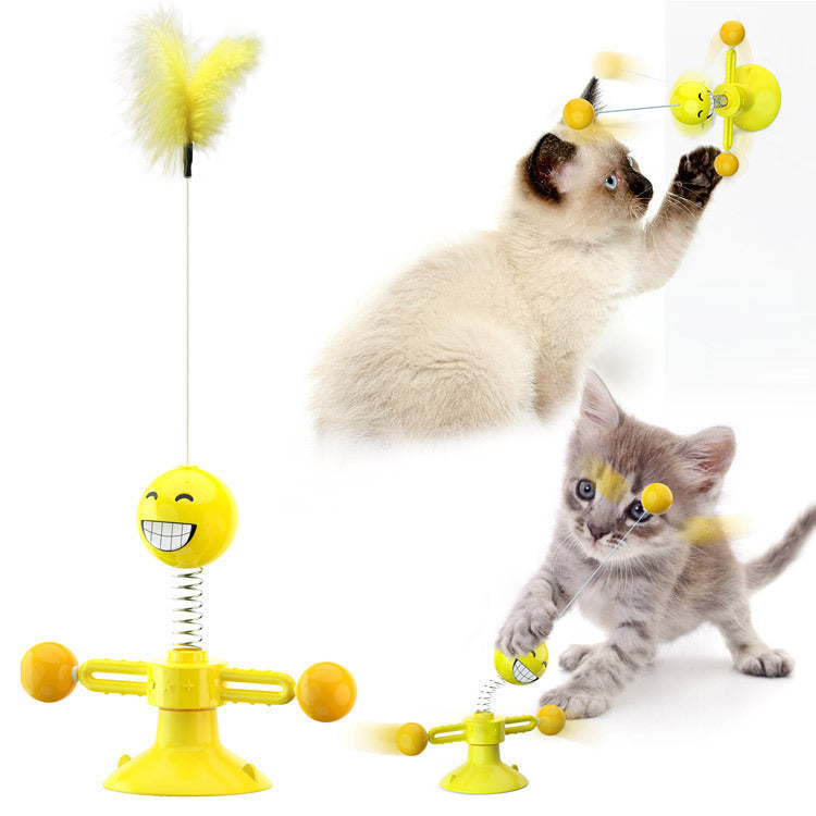 Cat Windmill Toy Scratcher Teething Aid