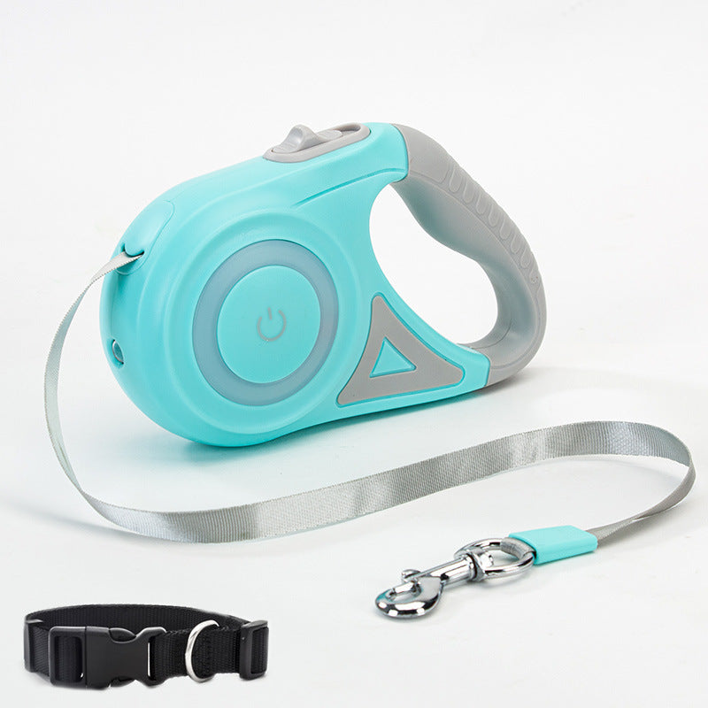 Retractable Dog Leash With Collar Spotlight