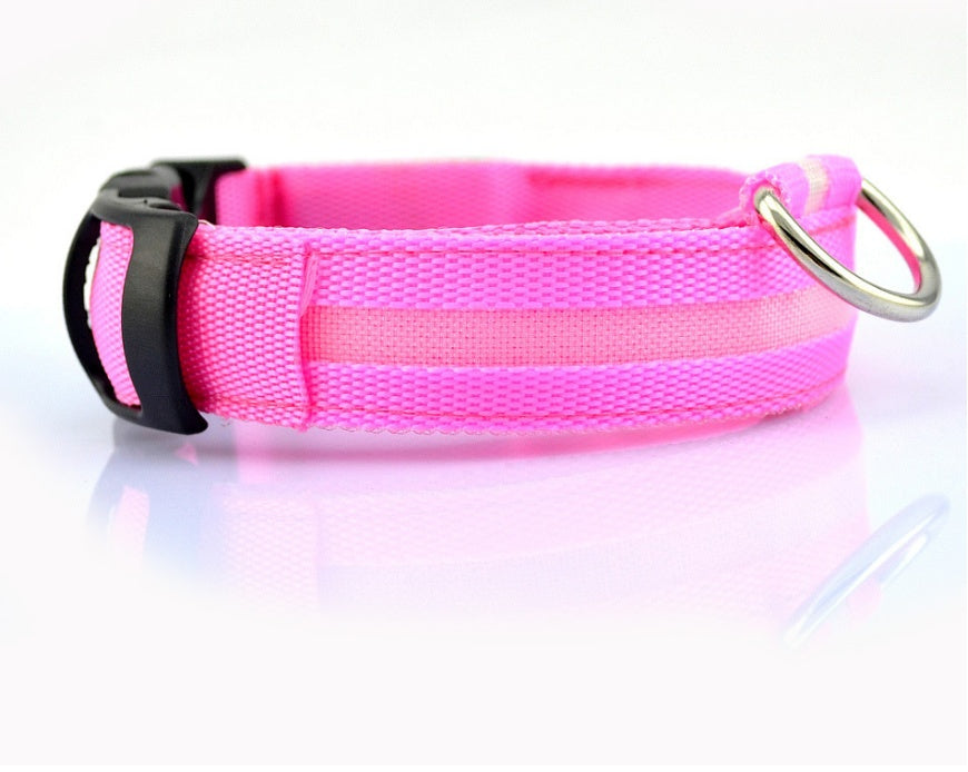 LED Dog Collar Glow in Dark Adjustable