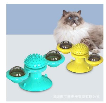 Cat Windmill Toy Scratcher Teething Aid