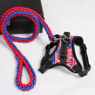 Nylon Dog Harness Padded Reflective Vest