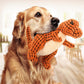 Plush Dinosaur Dog Toy Chew Squeaker