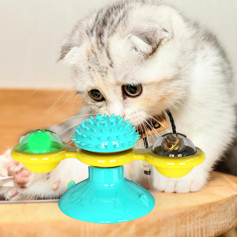 Cat Windmill Toy Scratcher Teething Aid