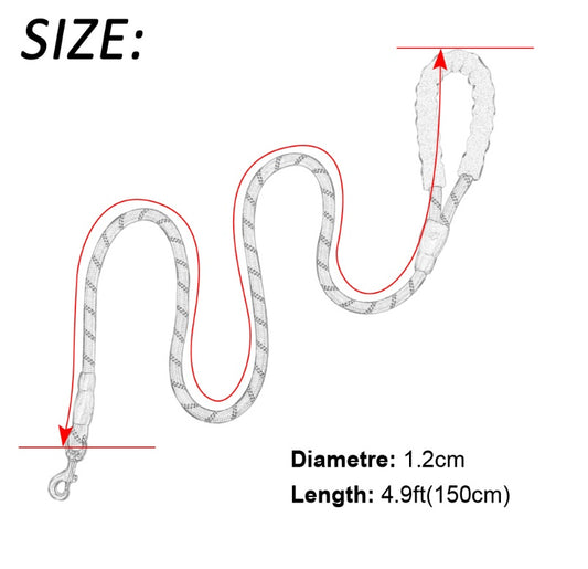Reflective Nylon Dog Leash Training Rope