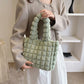 Plaid Handbags Winter Fashion High Capacity Shopping Plush Bag Korean Style Personalized Designer Luxury Tote Bags For Women