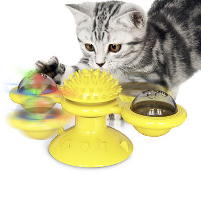 Cat Windmill Toy Scratcher Teething Aid