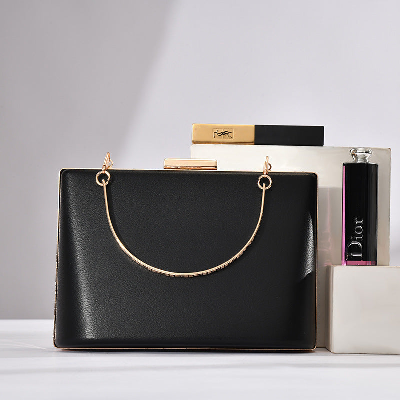Solid Color European And American Style Simple Double Ring Bag