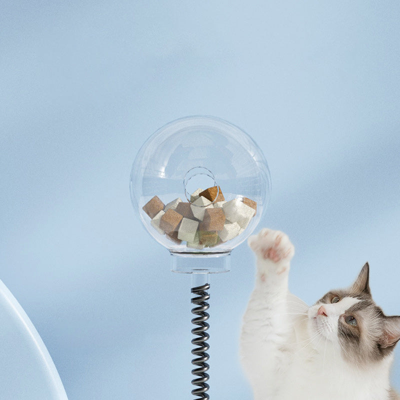 2-in-1 Cat Toy Food Dispenser Turntable