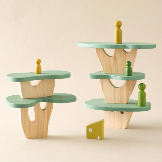 Forest Trees Scene Decoration Ins Style Wooden