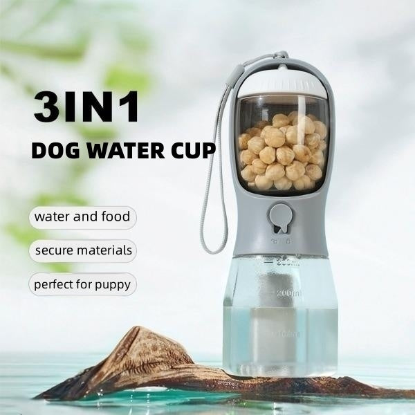 3-in-1 Dog Water Food Bag Portable