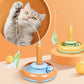 2-in-1 Cat Toy Turntable With Feather