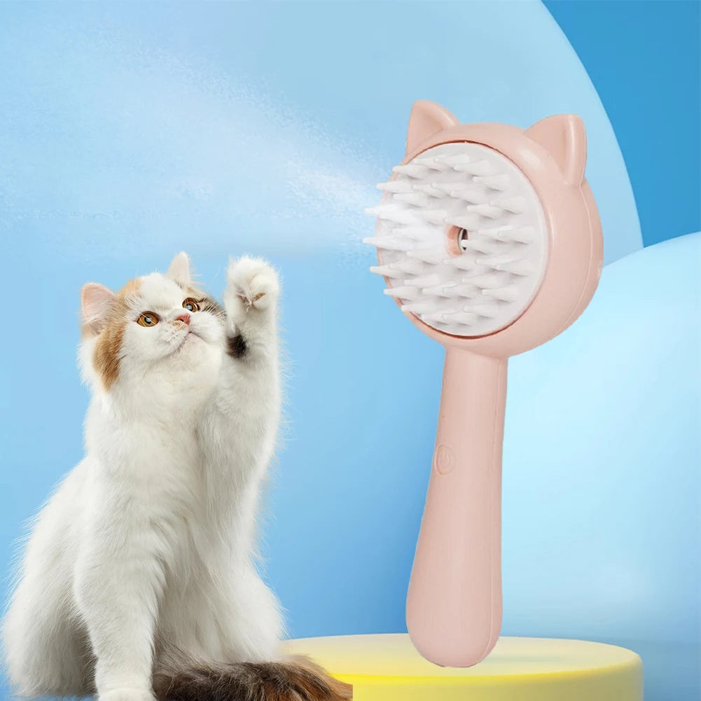 Rechargeable Self-Cleaning Cat Dog Brush