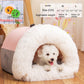 Portable Pet Nest Warm Long Fur Cat