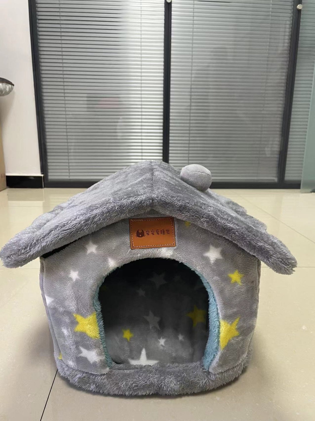 Foldable Pet House Warm Cave Bed