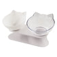 Inclined Transparent Cat Food Bowl