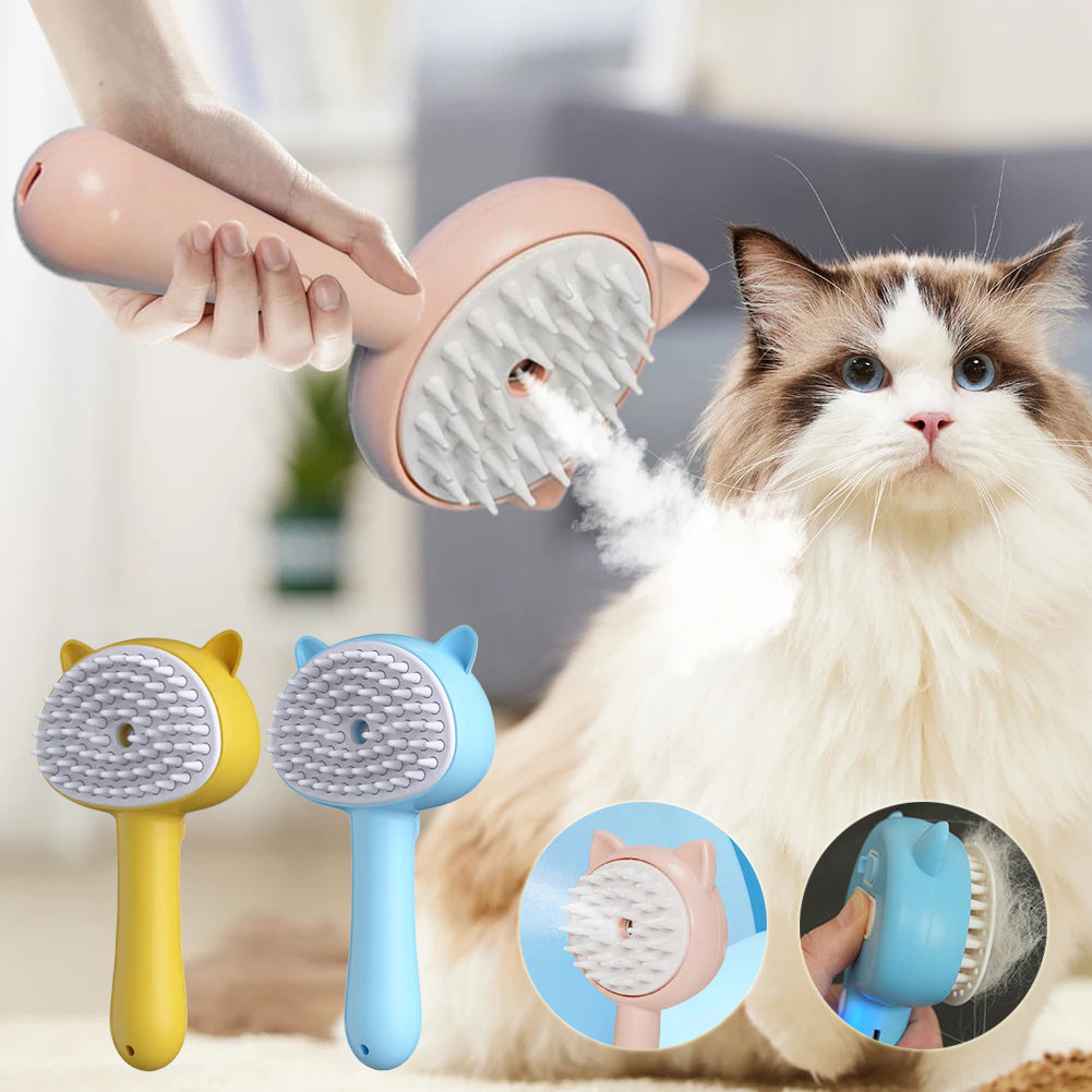 Rechargeable Self-Cleaning Cat Dog Brush