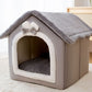 Foldable Pet House Warm Cave Bed